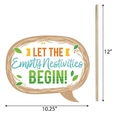 Big Dot Of Happiness Funny Empty Nesters - Empty Nest Party Photo Booth Props Kit - 10 Piece