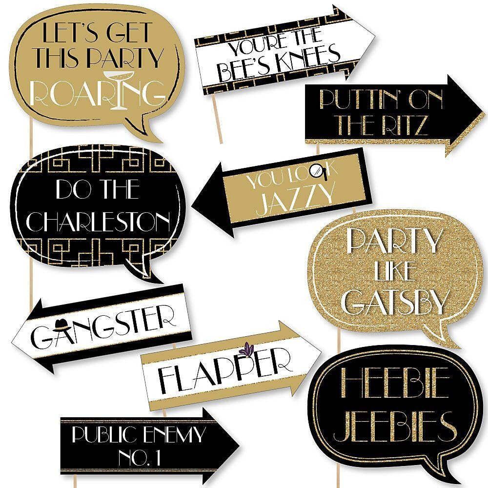 Great Gatsby Bachelorette Party Decorations 21st Birthday Decor Roaring 20s  Decorations Gatsby Party Decor Prohibition Wall Art 