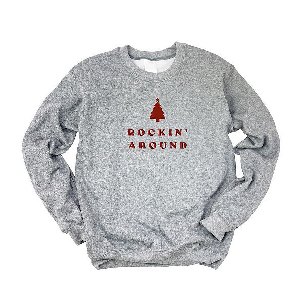 Embroidered Rockin' Around Tree Sweatshirt