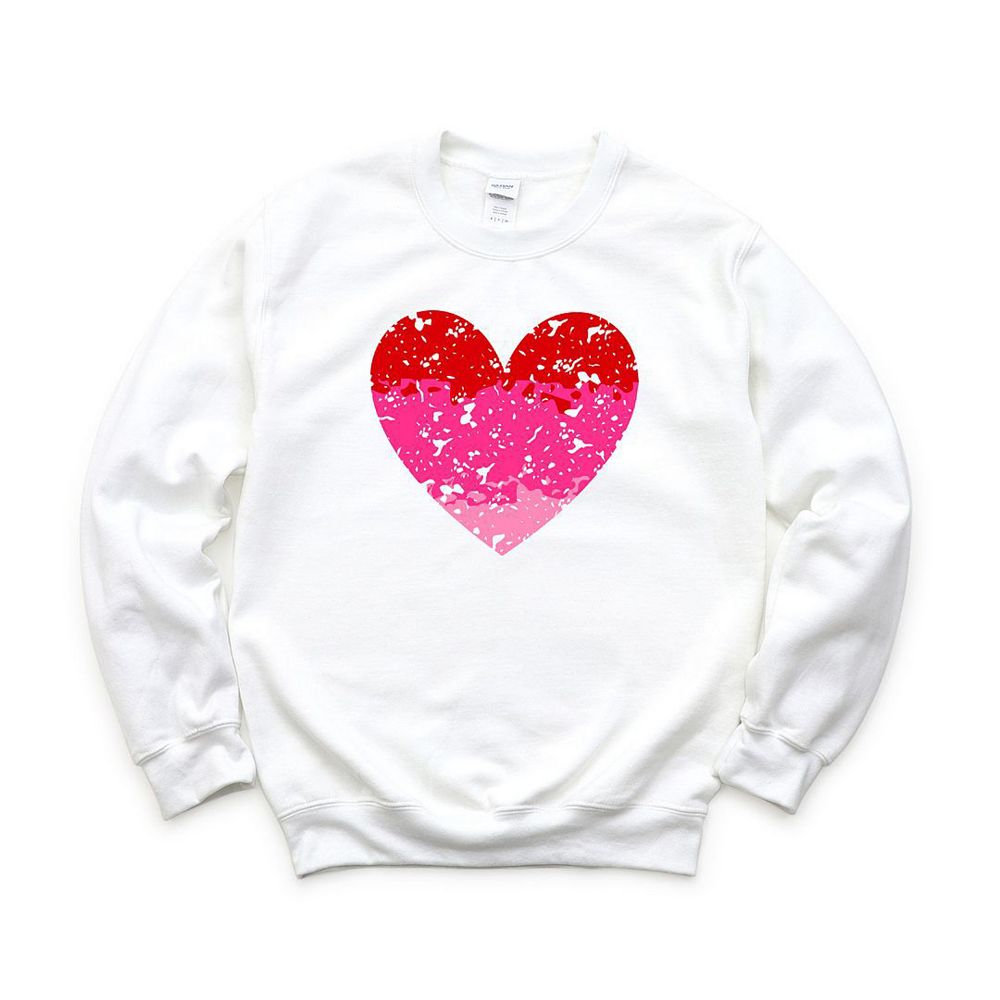 Sweet Orange Heart Sweatshirt main image 1