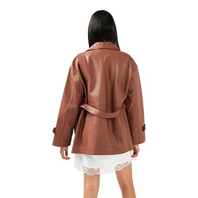 Bff Belted Leather Jacket