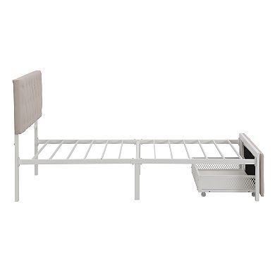 Merax Storage Bed Metal Platform Bed with A Big Drawer