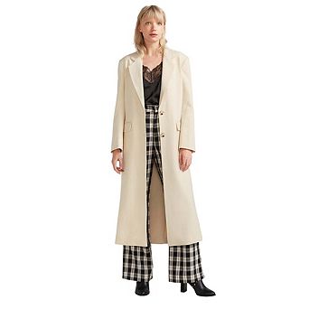 Transcendent Asymmetric Split Hem Coat