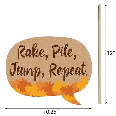Big Dot Of Happiness Funny Pumpkin Patch Fall Halloween Thanksgiving Photo Booth Props 10 Pc