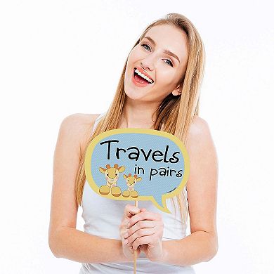 Big Dot Of Happiness Funny Noah's Ark - Baby Shower Photo Booth Props Kit - 10 Piece