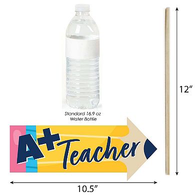 Big Dot Of Happiness Funny Thank You Teachers - Teacher Appreciation Photo Booth Props 10 Pc