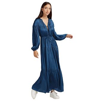 Window Seat Tiered Maxi Dress