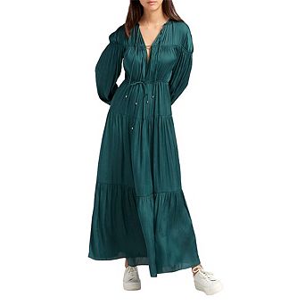 Window Seat Tiered Maxi Dress