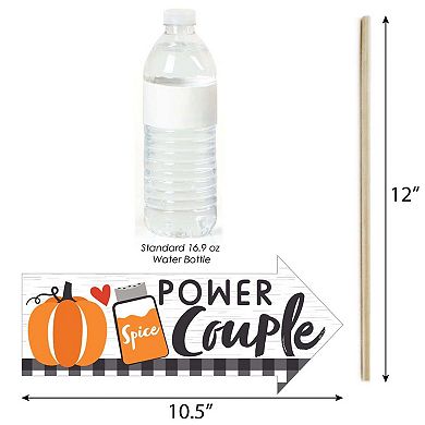 Big Dot Of Happiness Funny Happy Fall Truck - Harvest Pumpkin Party Photo Booth Props 10 Pc