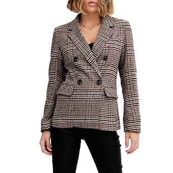 Piccadilly Wool Blend Plaid Blazer