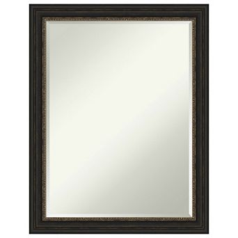 Accent Bronze Narrow Petite Bevel Bathroom Wall Mirror