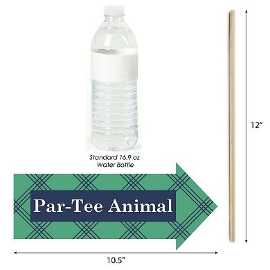 Big Dot Of Happiness Funny Par-tee Time - Golf - Party Photo Booth Props Kit - 10 Piece