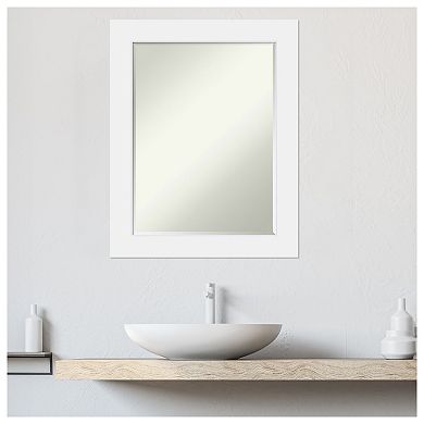Corvino Petite Bevel Wood Bathroom Wall Mirror