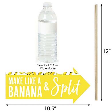 Big Dot Of Happiness Funny Let's Go Bananas - Tropical Party Photo Booth Props Kit - 10 Piece
