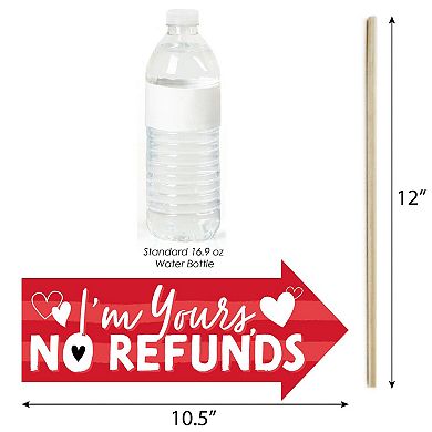 Big Dot Of Happiness Funny Happy Valentine's Day - Photo Booth Props Kit - 10 Piece