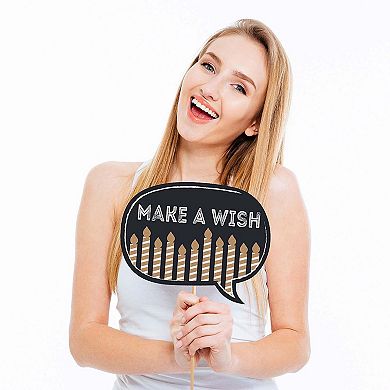 Big Dot Of Happiness Funny 18th Milestone Birthday - 18th Birthday Photo Booth Props 10 Pc