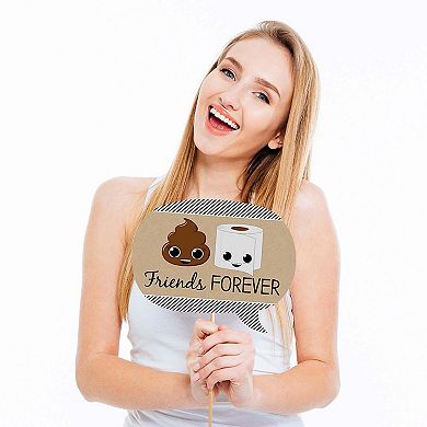 Big Dot Of Happiness Funny Party 'til You're Pooped Poop Emoji Party Photo Booth Props 10 Pc