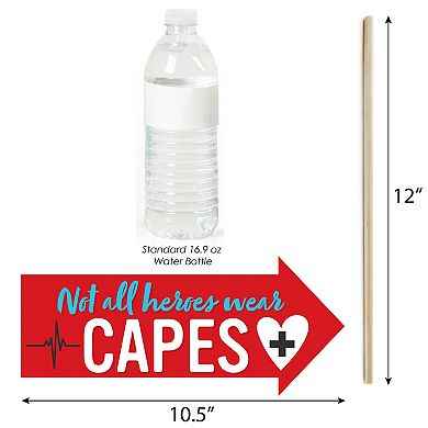 Big Dot Of Happiness Funny Thank You Nurses - Nurse Appreciation Week Photo Booth Props 10 Pc