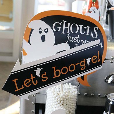 Big Dot Of Happiness Funny Spooky Ghost - Halloween Party Photo Booth Props Kit - 10 Piece