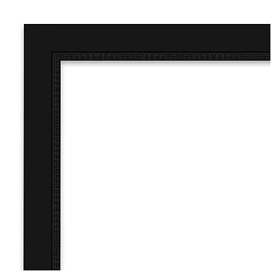 Avon Black Petite Bevel Bathroom Wall Mirror