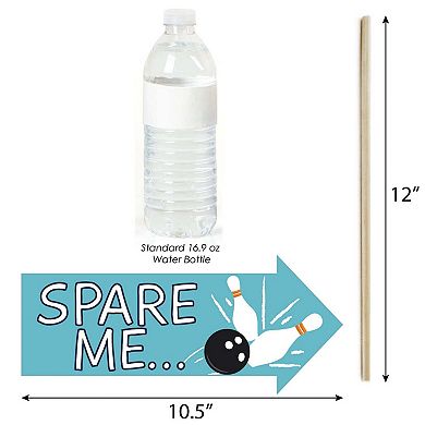 Big Dot Of Happiness Funny Strike Up The Fun - Bowling - Photo Booth Props Kit - 10 Piece
