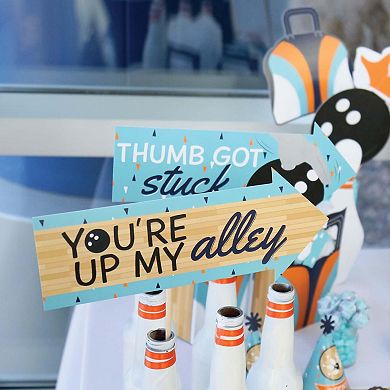 Big Dot Of Happiness Funny Strike Up The Fun - Bowling - Photo Booth Props Kit - 10 Piece