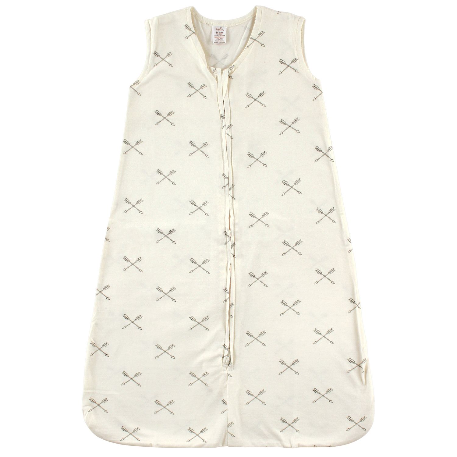 Touched By Nature Sacco Nanna In Cotone Biologico Safe Sleep - Senza Maniche, Con Cerniera, Per Neonati