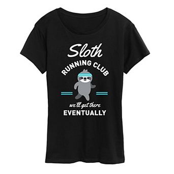 Women's Sloth Running Club Graphic Tee