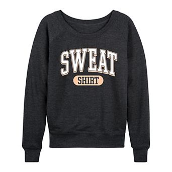 Women's Sweat Shirt French Terry Long Sleeve Tee