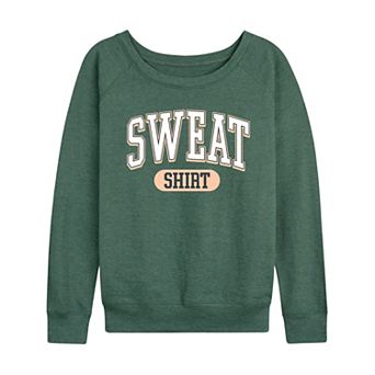 Women's Sweat Shirt French Terry Long Sleeve Tee