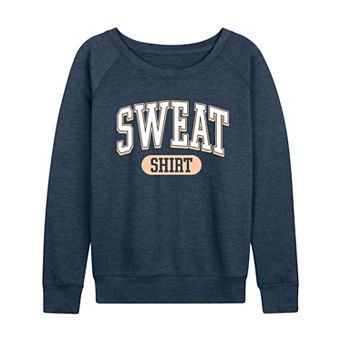 Women's Sweat Shirt French Terry Long Sleeve Tee