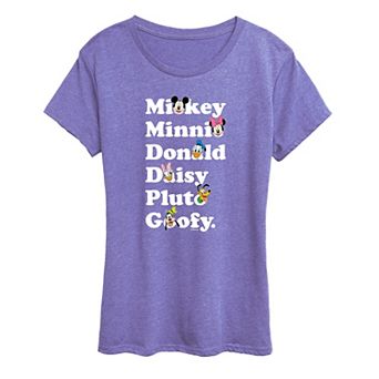 Disney's Mickey Mouse & Friends Women's Graphic Tee