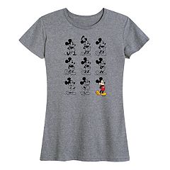 Disney Mickey Mouse Classic Pose - Short Sleeve Cotton T-Shirt for Adults-  Customized-Athletic Heather 