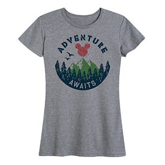Disney's Mickey Mouse Women's Adventure Awaits Graphic Tee