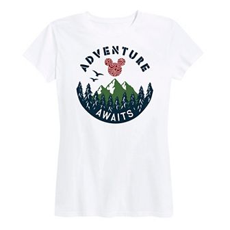 Disney's Mickey Mouse Women's Adventure Awaits Graphic Tee