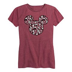 Disney Villain Group Ringer T-Shirt for Adults, Charcoal Heather