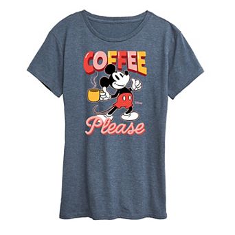 Disney's Mickey Mouse Women's Coffee Graphic Tee