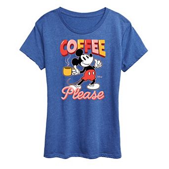 Disney's Mickey Mouse Women's Coffee Graphic Tee