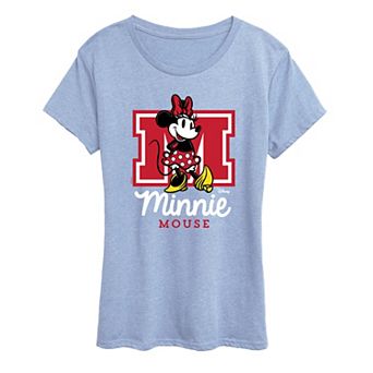 Disney's Minnie Mouse Women's Collegiate Graphic Tee