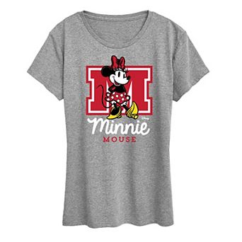 Disney's Minnie Mouse Women's Collegiate Graphic Tee