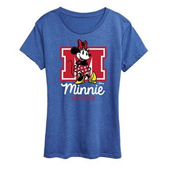 Disney's Minnie Mouse Women's Collegiate Graphic Tee