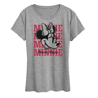 Disney's Minnie Mouse Women's Repeated Graphic Tee