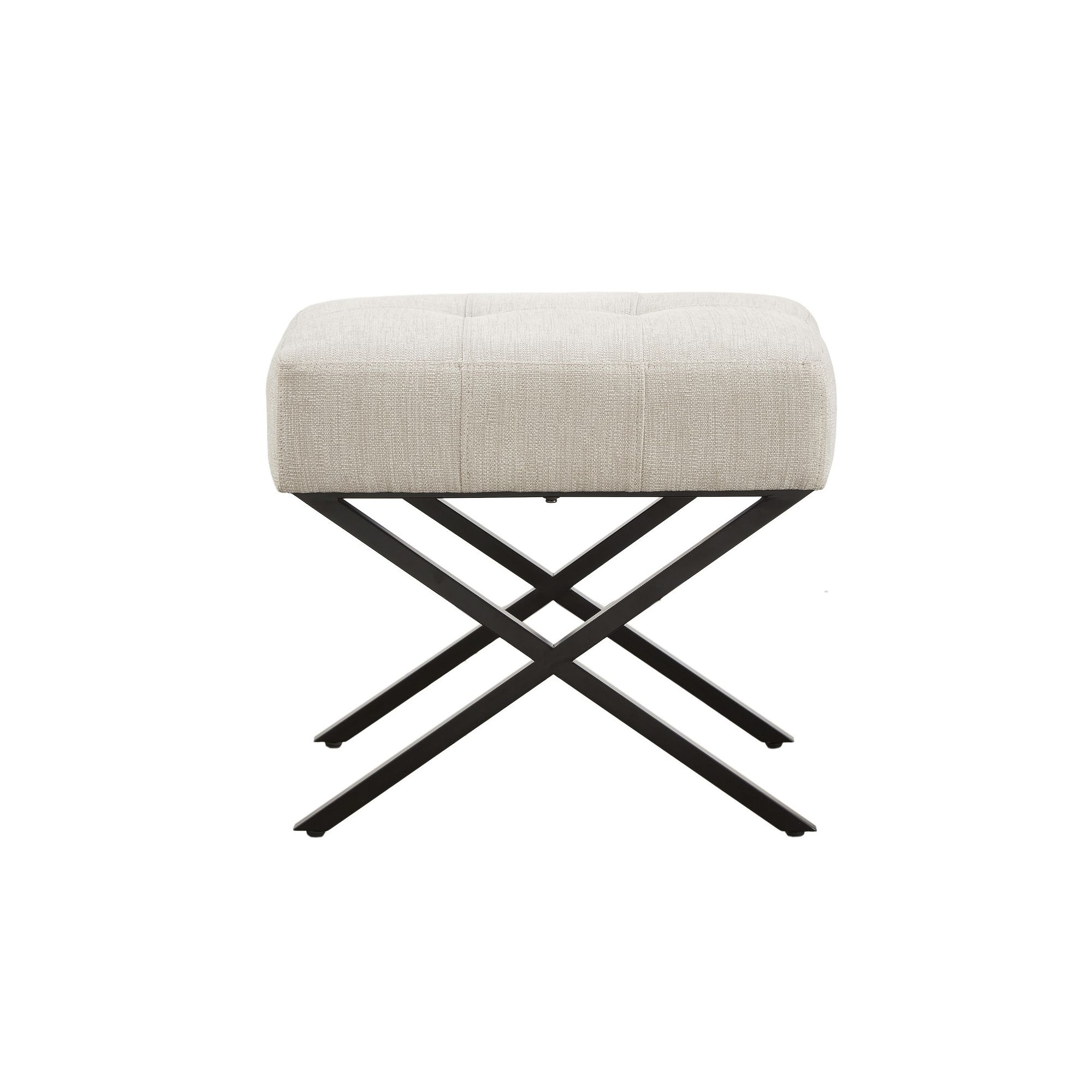 Madison Park Holly Modern Accent Bench, Ivory
