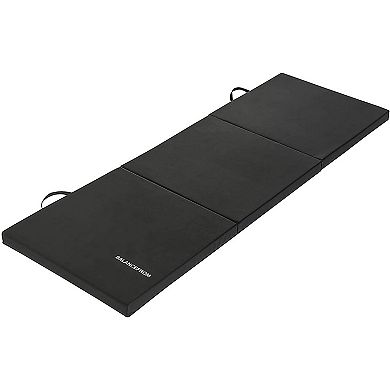 Balancefrom Fitness Gogym Folding 3 Panel Exercise Mat With Handles