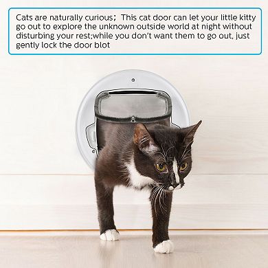 Pet Cat Round Flap Door Strong