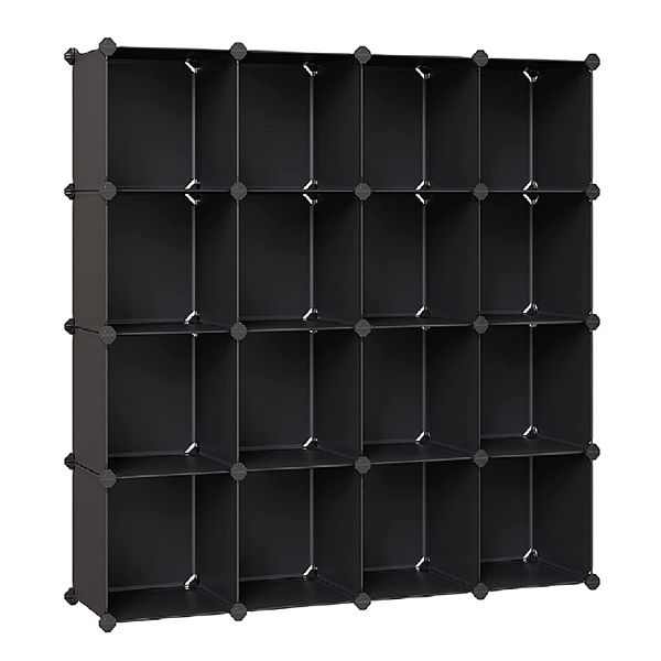 Space Saving 16Cube Plastic Shoe Storage Organizer Units, Modular