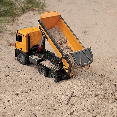 Remote Control Construction Dump Truck Toy - Heavy Duty Metal & Plastic Construction Truck