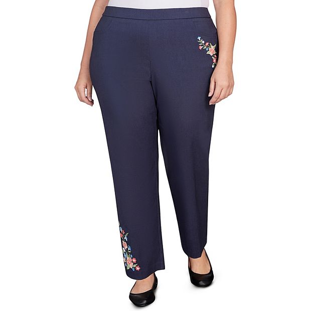 Alfred dunner denim hot sale pull on pants