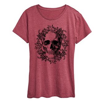 Women's Skull Wreath Graphic Tee