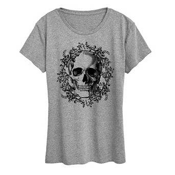 Women's Skull Wreath Graphic Tee